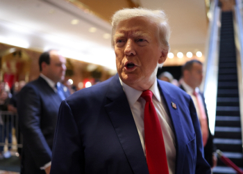 Former US president Donald Trump leaves after addressing a press conference at Trump Tower in New York on September 6, 2024 / ©AFP