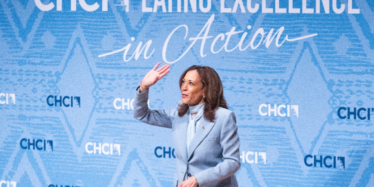 US Vice President Kamala Harris only became the Democratic Party's presidential candidate in July / ©AFP