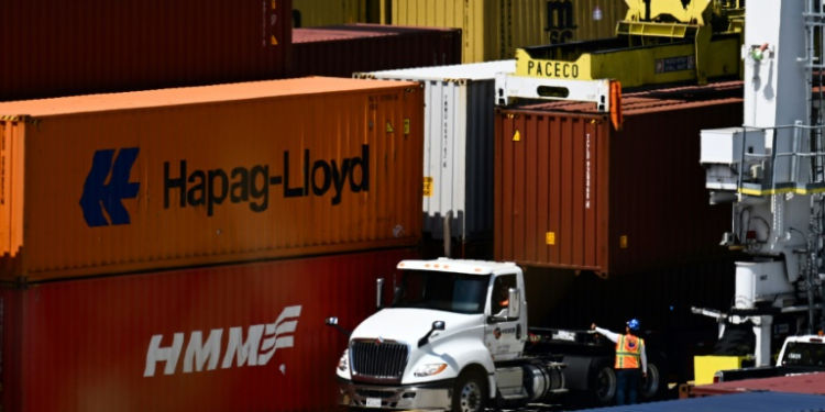 The US trade deficit expanded to $78.8 billion in July, up from a revised $73.0 billion in June, said the Commerce Department. ©AFP