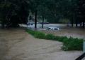 Floodwaters in Atlanta in the aftermath of Hurricane Helene . ©AFP