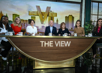 Biden was interviewed in New York by The View's all-women panel, which features comedians Whoopi Goldberg and Joy Behar / ©AFP