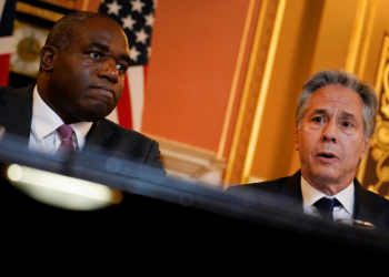 UK Foreign Secretary David Lammy (L) hosted US Secretary of State Antony Blinken (R) in London. ©AFP