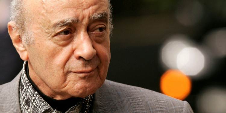 Billionaire businessman Mohamed Al-Fayed died last year. ©AFP