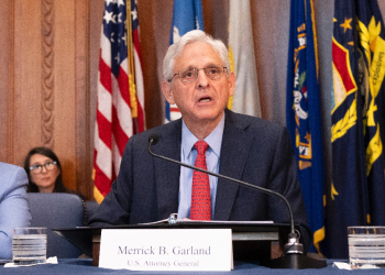 US Attorney General Merrick Garland, seen here at a meeting of an election task force, condemned increasingly dangerous threats to Justice Department employees / ©AFP