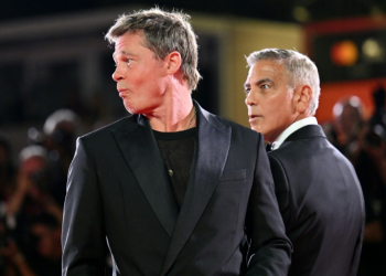 Clooney (R) said it felt second nature sparring with Pitt (L) in the action comedy. ©AFP