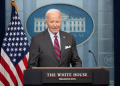 US President Joe Biden speaks during the daily press briefing at the White House in Washington, DC, on October 4, 2024. / ©AFP