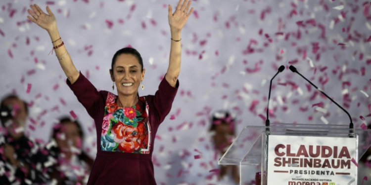 Claudia Sheinbaum will be sworn in as Mexico's first woman president following a landslide election win in June 2024. ©AFP