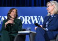 US Vice President and Democratic presidential candidate Kamala Harris (L) appeared alongside former Representative Liz Cheney, a prominent Republican / ©AFP