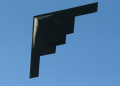 A US Air Force B-2 Spirit bomber flies over Pasadena, California, in 2016. ©AFP