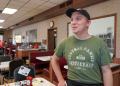 Zackree Kline, 21, works as a manager in a diner and also at a funeral home in York, Pennsylvania. ©AFP