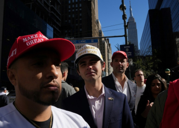 Tourists and Trump fans mixed in Manhattan. ©AFP