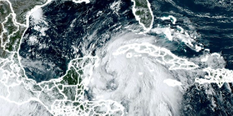 A recent study found storms as powerful as Hurricane Helene were used to be expected once every 130 years but now occur closer to once every 53 years on average. ©AFP