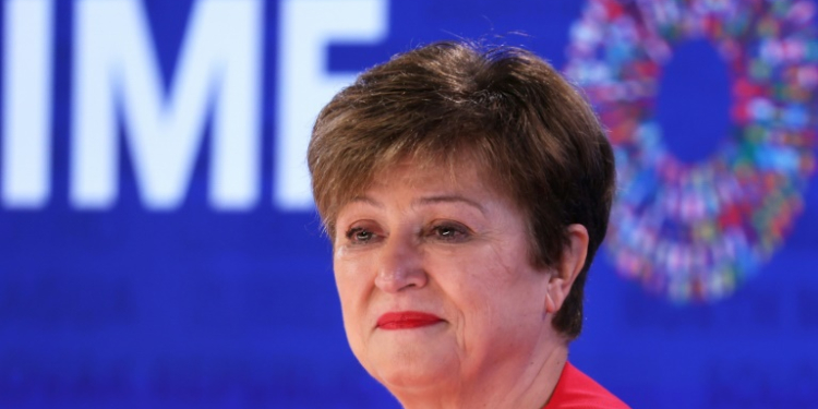 Kristalina Georgieva spoke ahead of the World Bank and IMF's semi-annual meetings of global financial leaders in Washington. ©AFP