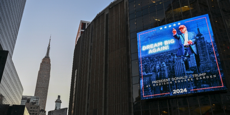 Donald Trump will hold a campaign rally at Madison Square Garden in New York, nine days before the election  / ©AFP