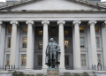 The US Treasury Department said the budget deficit rose in fiscal year 2024, hitting the third-largest on record. / ©AFP