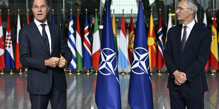 Former Dutch prime minister Mark Rutte took over as NATO's new secretary general / ©AFP