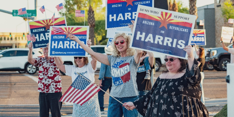 Some Arizona Republicans say they cannot support Donald Trump, and are backing Democrat Kamala Harris in her run for the White House / ©AFP