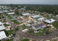 Destruction from tornadoes at the Spanish Lakes Country Club in Fort Pierce, Florida is seen on October 10, 2024. ©AFP