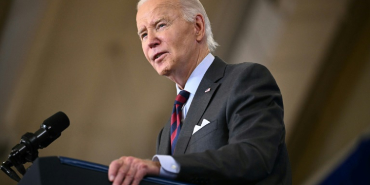 The administration of US President Joe Biden is seeking to both counter artificial intelligence as a military threat, and build safeguards to uphold public trust. ©AFP