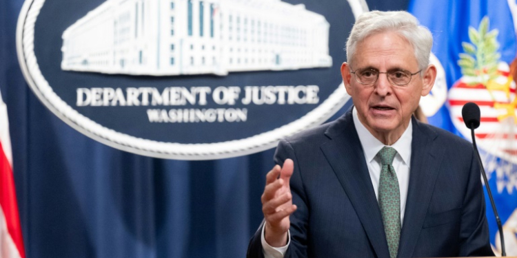 US Attorney General Merrick Garland said the conspirators were members of a self-described 'modern day SS'. ©AFP