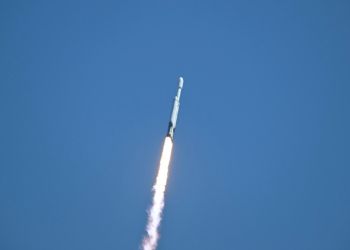 A SpaceX Falcon Heavy rocket with the Europa Clipper spacecraft aboard launches from NASA's Kennedy Space Center in Cape Canaveral, Florida. ©AFP