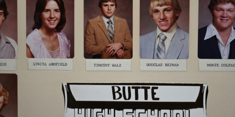 Tim Walz proudly speaks of the small Nebraskan town of Butte, but not many people there share his views. ©AFP