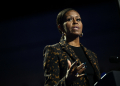 Former US first lady Michelle Obama speaks at a Kamala Harris rally in Kalamazoo, Michigan, on October 26, 2024 / ©AFP