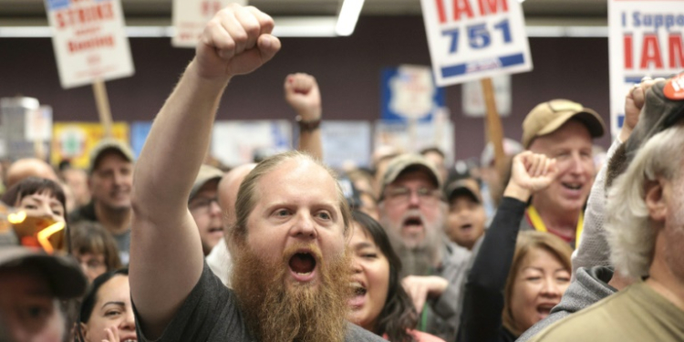 Boeing workers have been picketing since September 13, 2024 as they seek higher wages and a restoration of their pensions. ©AFP