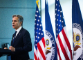 US Secretary of State Antony Blinken delivers remarks at the Foreign Service Institute in Arlington, Virginia / ©AFP