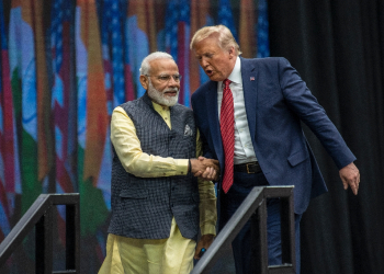 Indian Prime Minster Narendra Modi and Donald Trump, pictured at NRG Stadium after a rally on September 22, 2019 in Houston, Texas, have maintained cordial relations  / ©AFP