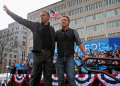 Barack Obama and rocker Bruce Springsteen, pictured campaigning in 2012, have long been friends / ©AFP