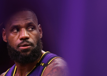 NBA superstar LeBron James endorsed Kamala Harris's bid for the White House on Thursday / ©AFP