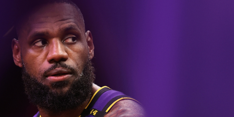 NBA superstar LeBron James endorsed Kamala Harris's bid for the White House on Thursday / ©AFP