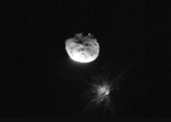 The asteroid Dimorphos was successfully deflected by humanity's first test of Earth's planetary defences. ©AFP