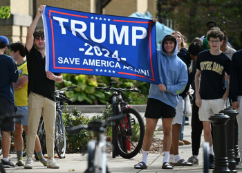 Young men have moved in unexpected numbers to the right in US politics, providing Donald Trump with fertile new ground / ©AFP