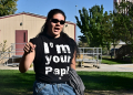 First-time voter Caiden John, of the Native American Pyramid Lake Paiute Tribe. / ©AFP