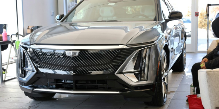 General Motors' Cadillar Lyriq is built in Spring Hill, Tennessee in a plant that can produce either conventional or electrical vehicles, depending on demand. ©AFP