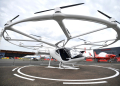 German startup Volocopter is among the companies working in the burgeoning 'electric vertical take-off and landing' (eVTOL) sector. ©AFP