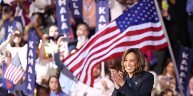 Kamala Harris had to build a presidential campaign from scratch in the space of a few months / ©AFP