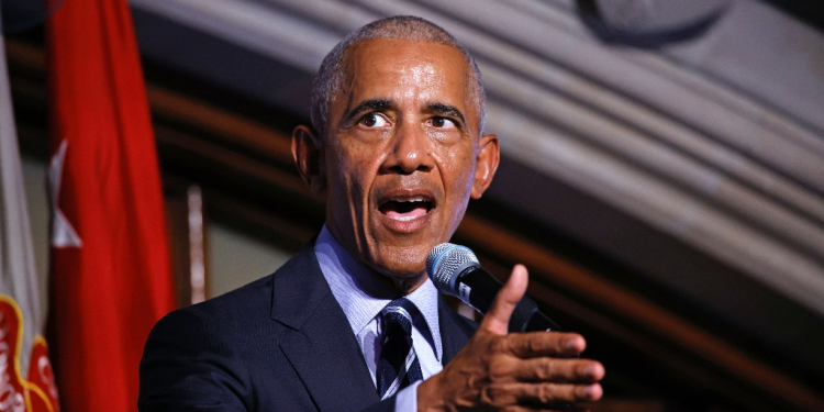 Former US President Barack Obama, seen here in September of this year, is launching a stumping blitz across battleground states as he tries to help Kamala Harris beat Donald Trump in the race for the White House  / ©AFP