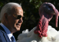 US President Joe Biden hosts traditional pardon of a Thanksgiving turkey / ©AFP