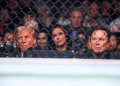 US President-elect Donald Trump and Tesla and SpaceX CEO Elon Musk watch a fight during UFC 309 at Madison Square Garden on Saturday. ©AFP