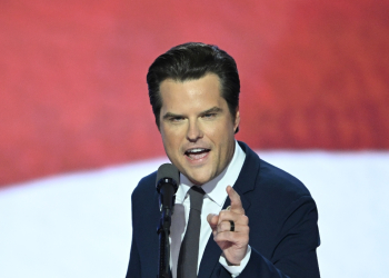 Former US Representative Matt Gaetz, Republican of Florida, speaks during the third day of the 2024 Republican National Convention at the Fiserv Forum in Milwaukee, Wisconsin, on July 17, 2024 / ©AFP