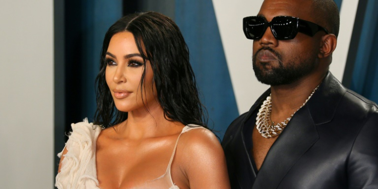 Kim Kardashian and Kanye West -- now known as Ye -- were married until 2022. ©AFP