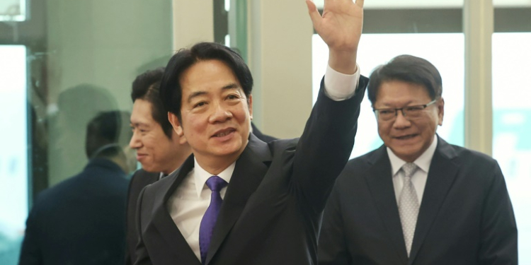 Taiwan President Lai Ching-te departed Saturday for a stopover on US soil as part of a week-long tour of the Pacific. ©AFP