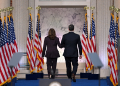 US Vice President Kamala Harris and her husband Second Gentleman Doug Emhoff leave after she gave a speech conceding the 2024 presidential election to Donald Trump / ©AFP