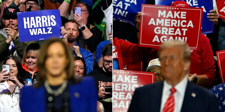 Americans are feeling stressed ahead of a tense and close election / ©AFP