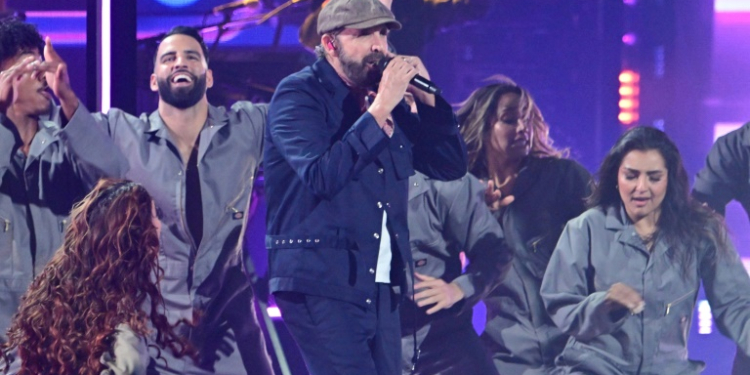 Dominican singer Juan Luis Guerra performs during the 25th Annual Latin Grammy Awards at the Kaseya Center in Miami, Florida, on November 14, 2024. ©AFP