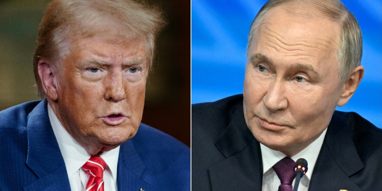 The Washington Post said Trump spoke to Putin and urged him not to escalate the Ukraine conflict / ©AFP