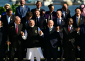 World leaders chatted and joked as they gathered to pose for a photo at the G20 summit in Brazil / ©AFP